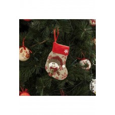 Yılbaşı Noel Çam Ağacı Dekoratif Çorap Süs 20x14cm